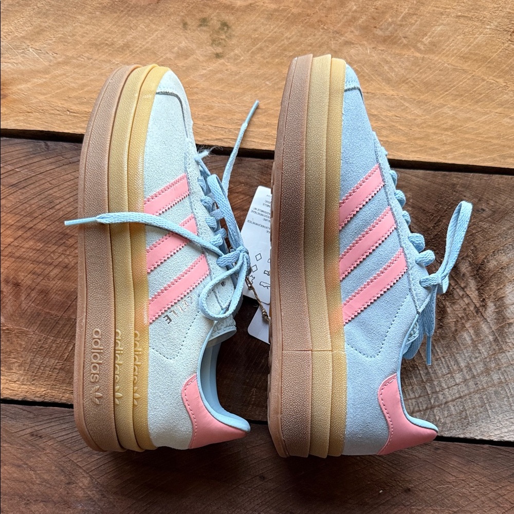 Adidas Gazelle Bold J ~ Clear Sky Pink Spark size 5 kids youth = 7 Women - Picture 4 of 7